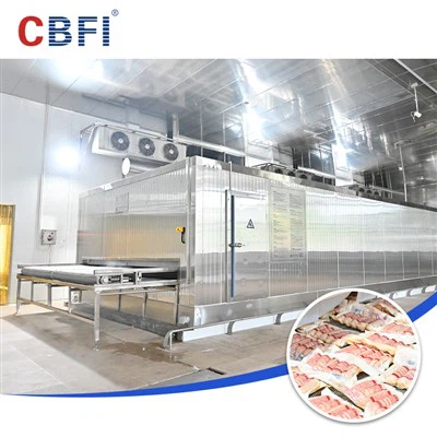 Blast Chiller IQF σήραγγας ψύξη ψύξης ψύξης ψύξης για υδρόβια αγαθά
