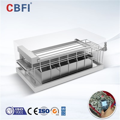 Μηχανή γρήγορης κατάψυξης αλμυρού νερού για την επεξεργασία θαλασσινών του Εκουαδόρ