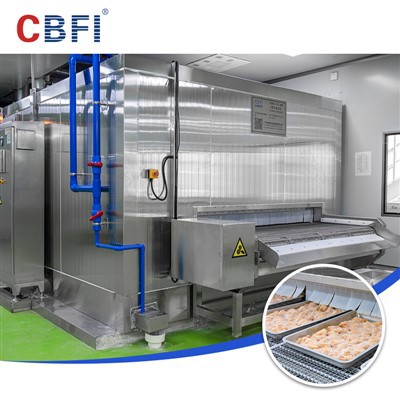 Καταψύκτης τούνελ, προσυσκευασμένα τρόφιμα, κεντρική κουζίνα, αποτελεσματικό εργαλείο κλειδώματος φρεσκάδας